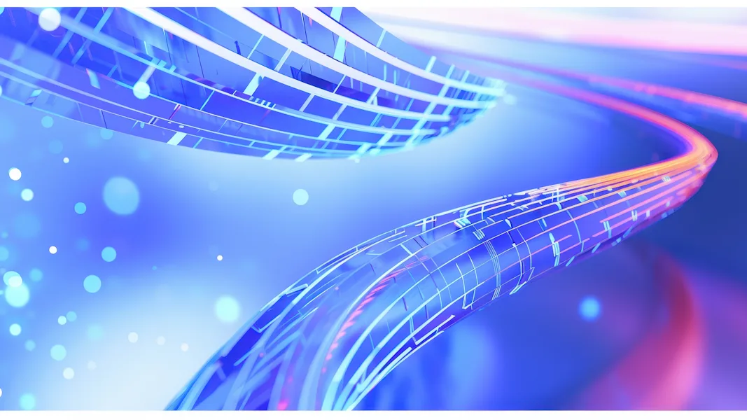 Abstract Digital Ribbons