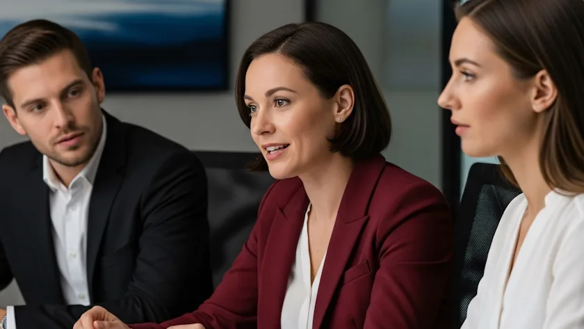 Professional Meeting Scene